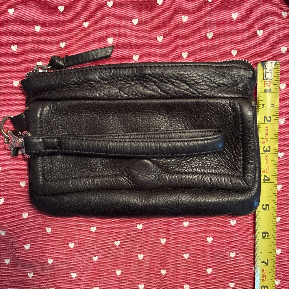 Black leather wristlet - Picture 2 of 7
